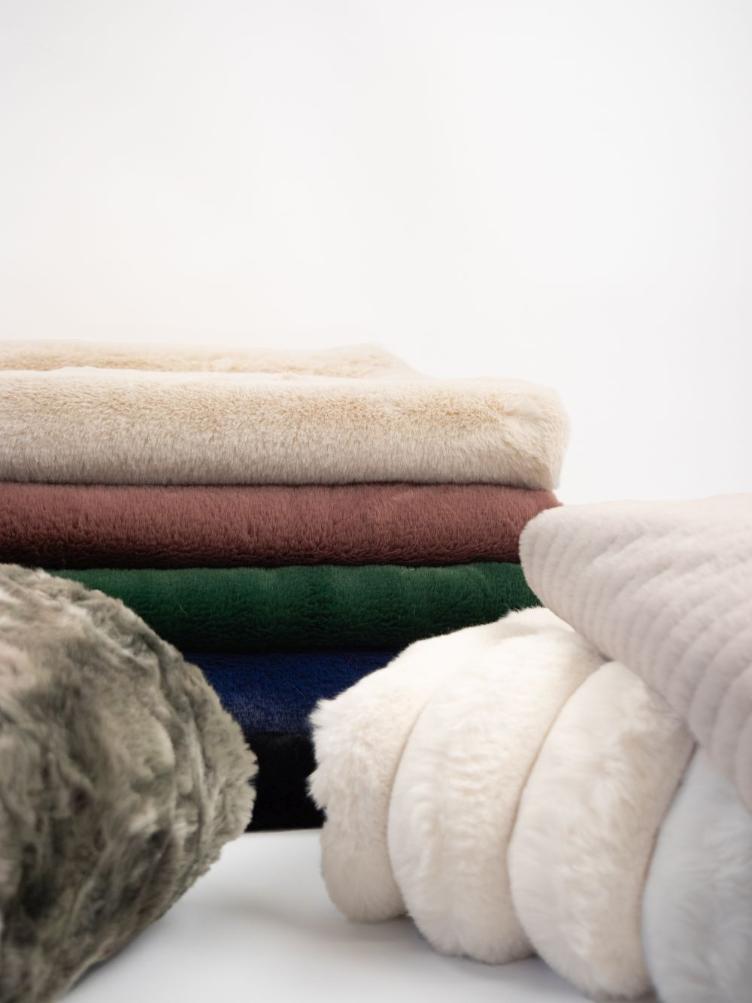 Sierra Kunstpelz, Grau/Beige - 2