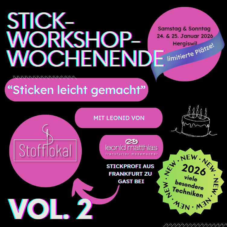 Stick-Workshop-Weekend, 24. & 25. Januar 2026