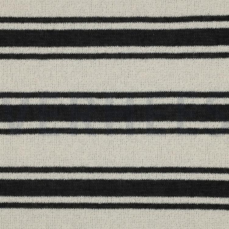 Strick Jacquard, Streifen Breit, Black & White