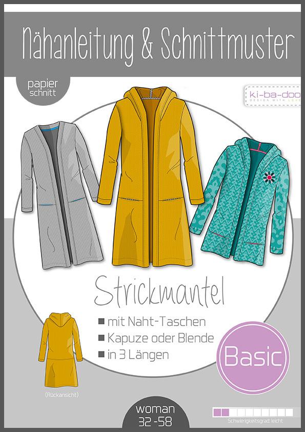 Strickmantel Damen, Gr. 32-58