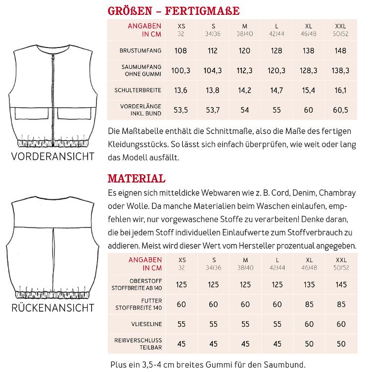 Studio Schnittreif, Frau BORA, Weste - 0