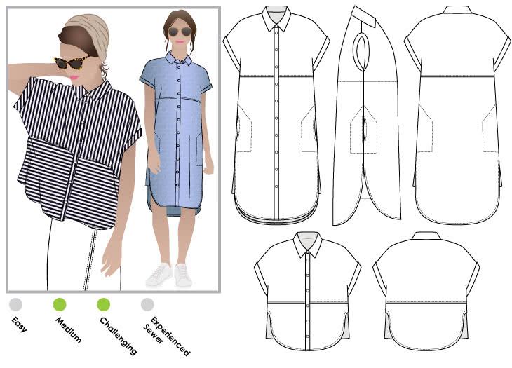 styleARC, Blaire Shirt & Dress
