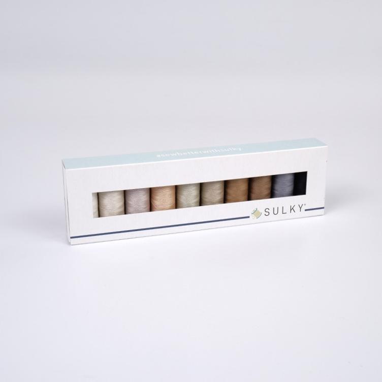 SULKY COTTON 50 - NEUTRALS AND NUTSHELLS (10x 147m Snap Spulen) - 0