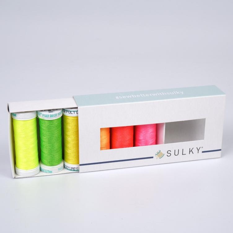 SULKY POLY DECO 40 - NEON (6x 225m Snap Spulen) - 1