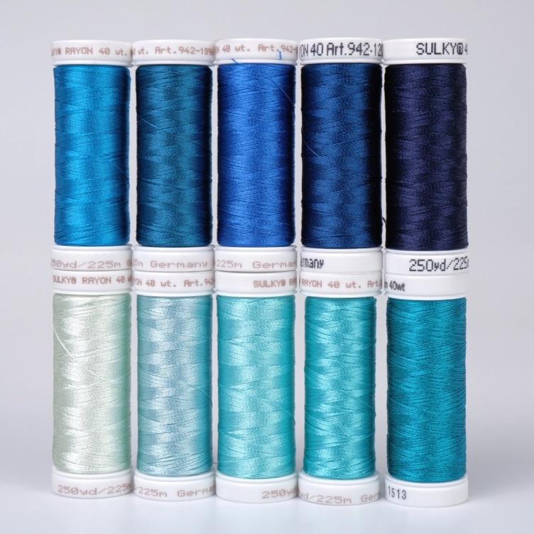 SULKY RAYON 40 - DEEP SEA (10x 225m Snap Spulen)