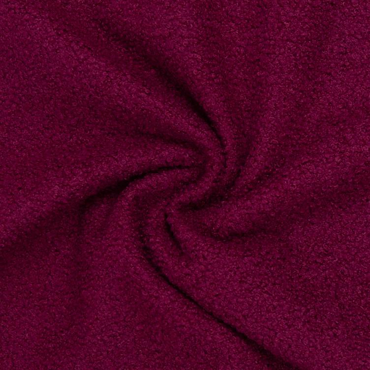 Teddyboucle mit Fleece, Berry
