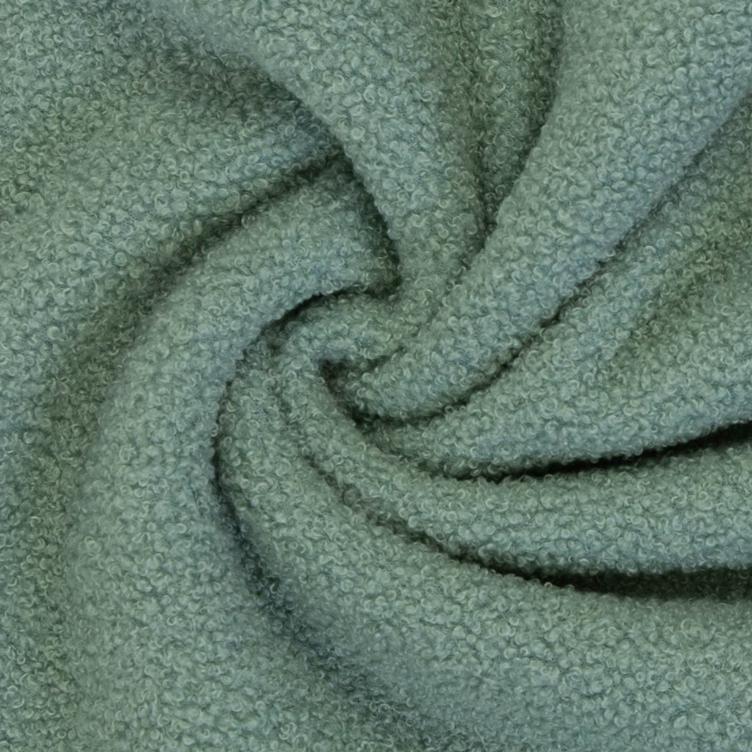 Teddyboucle mit Fleece, Dusty Mint