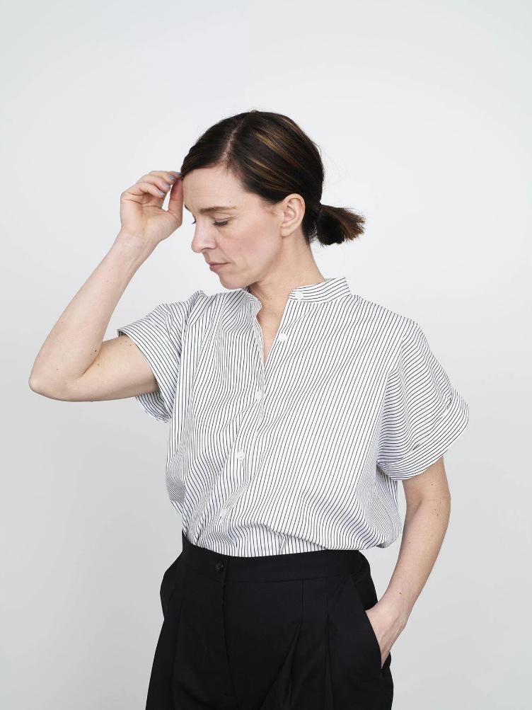 THE ASSEMBLY LINE, Cap Sleeve Shirt - 1