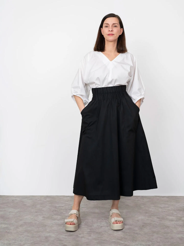 THE ASSEMBLY LINE, Elastic Waist Maxi Skirt