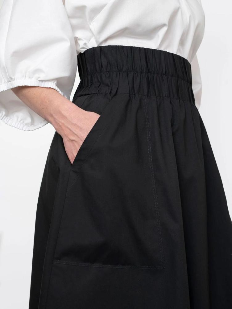 THE ASSEMBLY LINE, Elastic Waist Maxi Skirt - 1