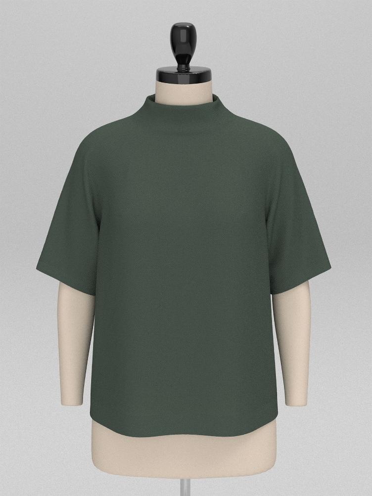 THE ASSEMBLY LINE, Funnel Neck Top, XS-L - 2