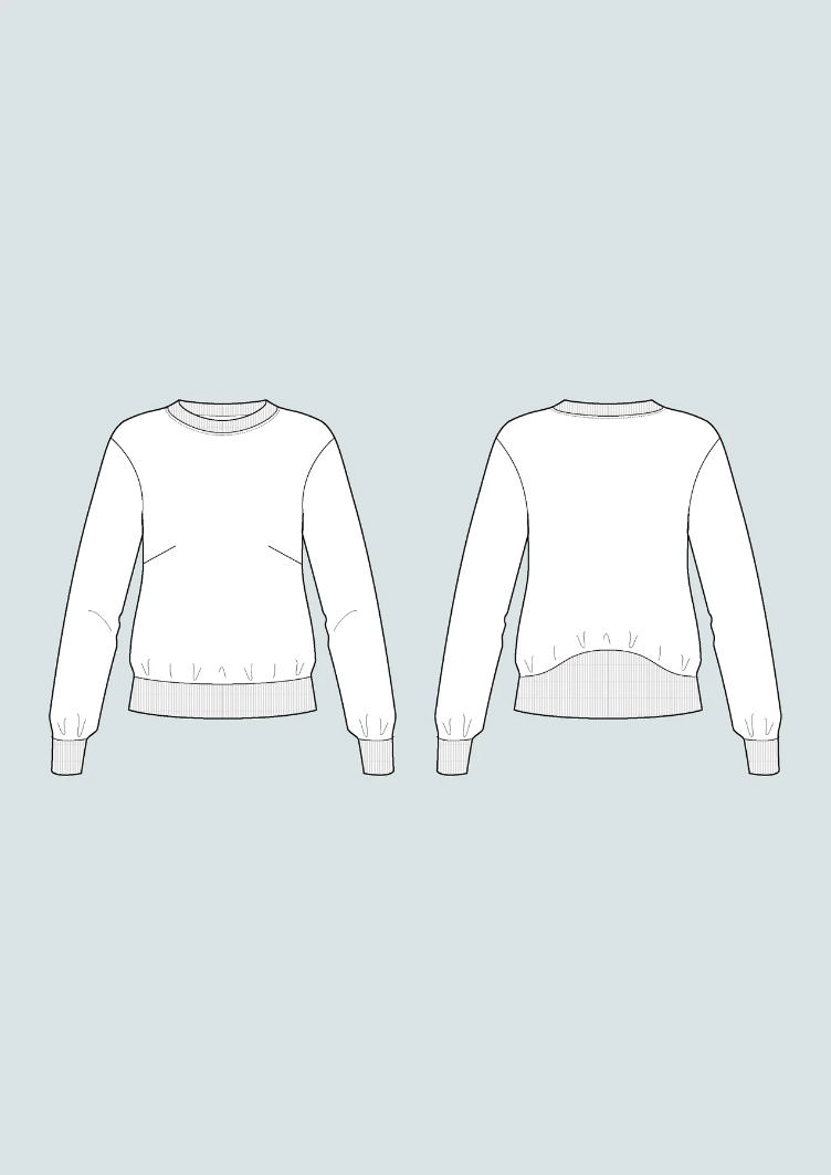 THE ASSEMBLY LINE, High Cuff-Sweater - 1