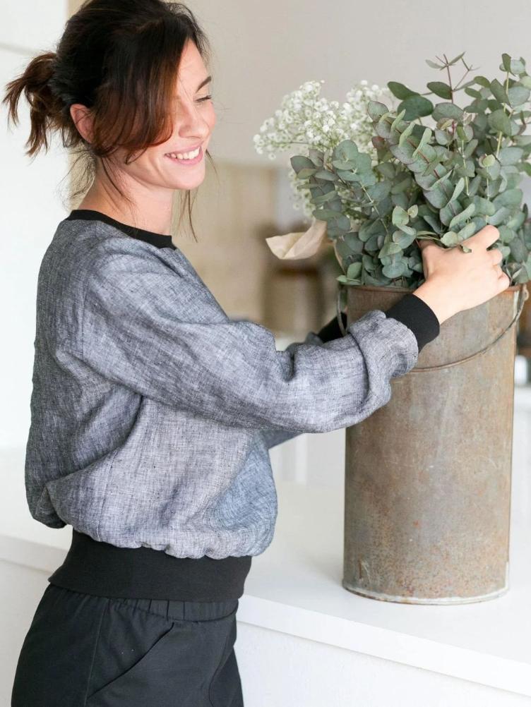 THE ASSEMBLY LINE, High Cuff-Sweater