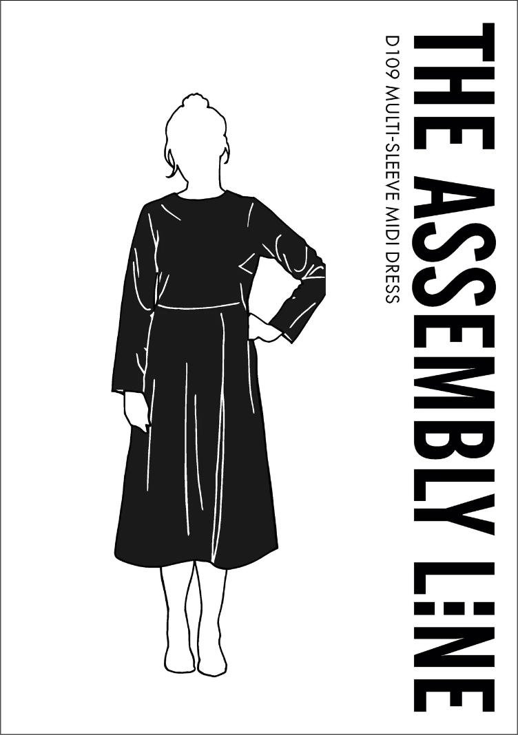 THE ASSEMBLY LINE, Multi-Sleeve Midi Dress