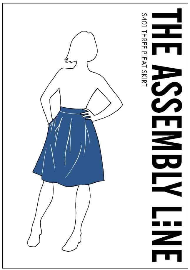 THE ASSEMBLY LINE, Three Pleat Skirt - 1