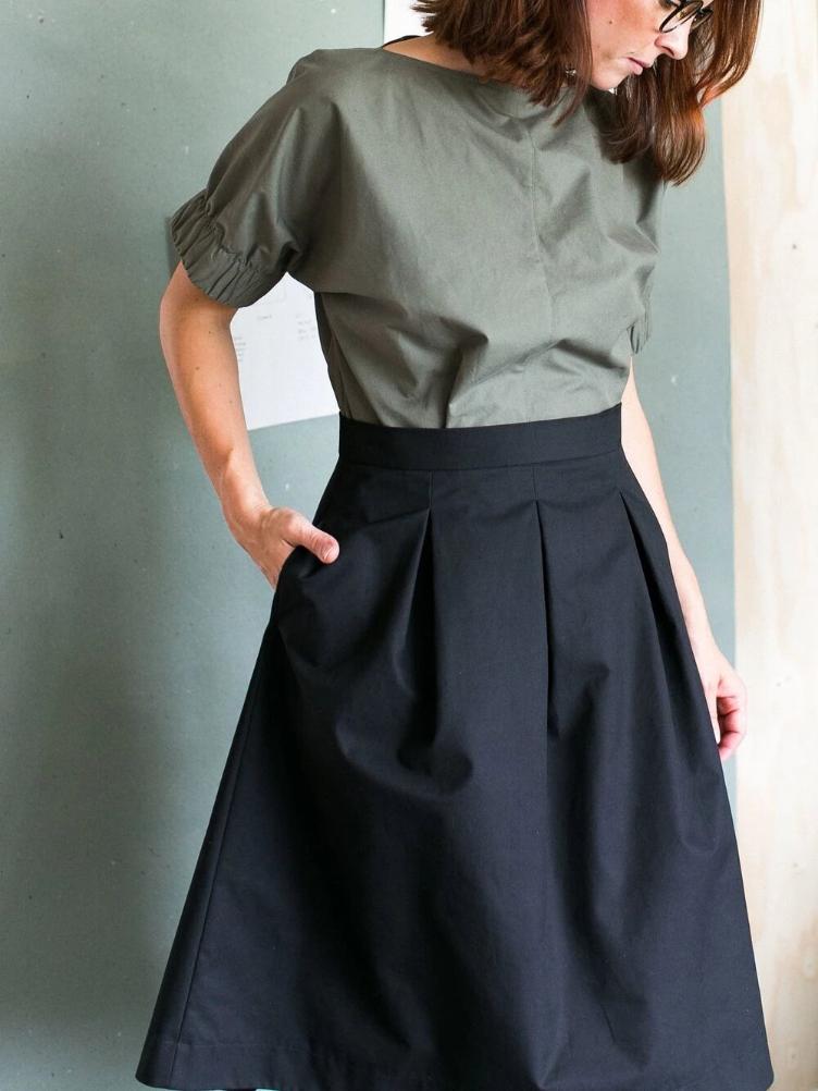 THE ASSEMBLY LINE, Three Pleat Skirt - 2