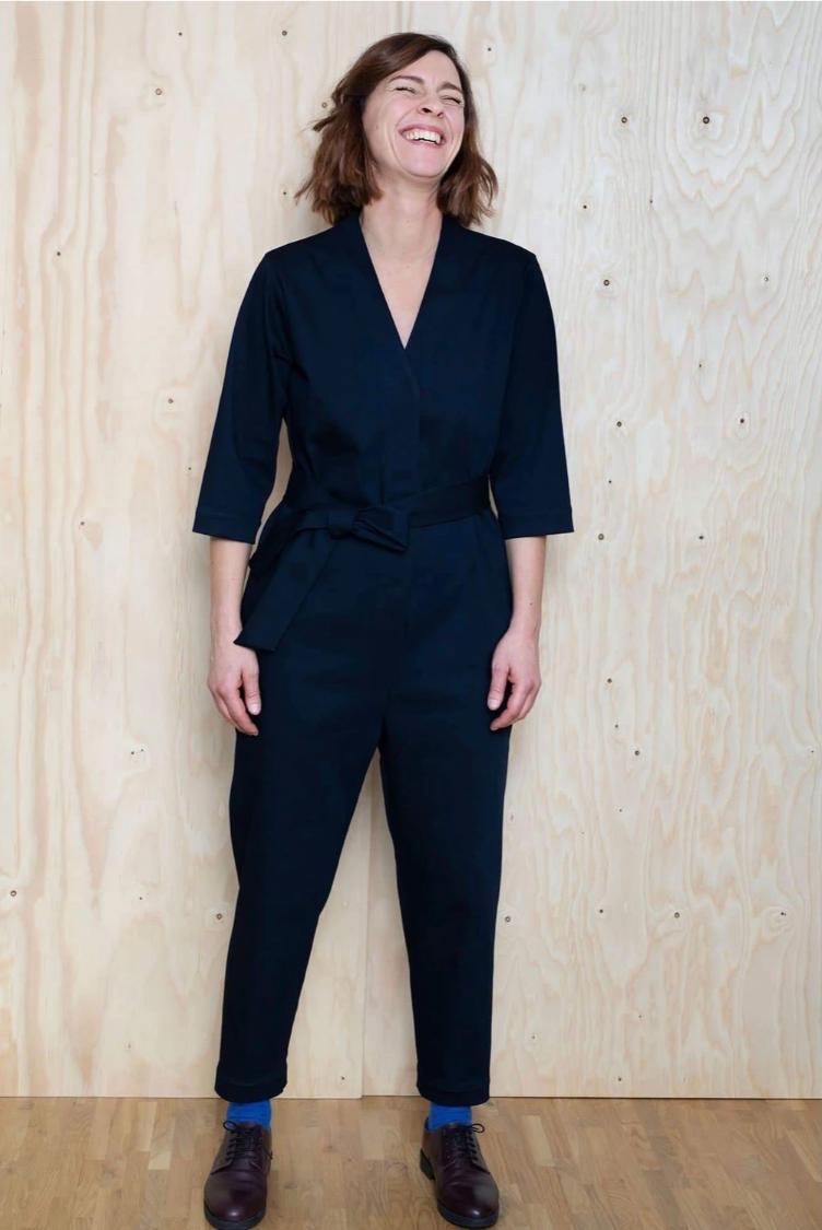 THE ASSEMBLY LINE, V-Neck Jumpsuit