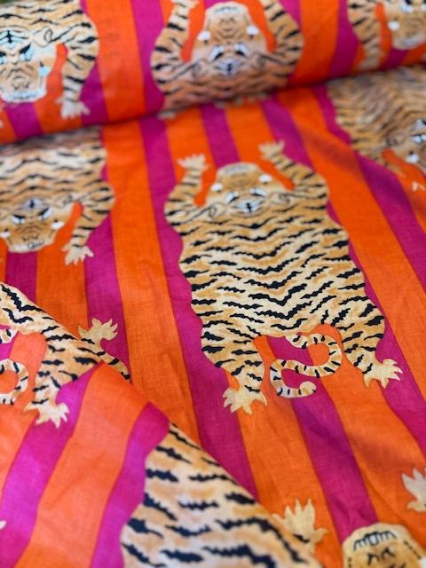 Tiger Baumwolle, Pink/Orange - 0