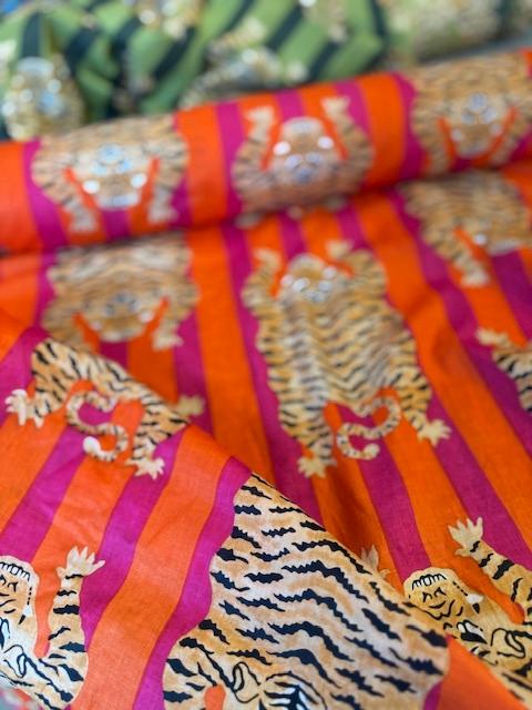 Tiger Baumwolle, Pink/Orange