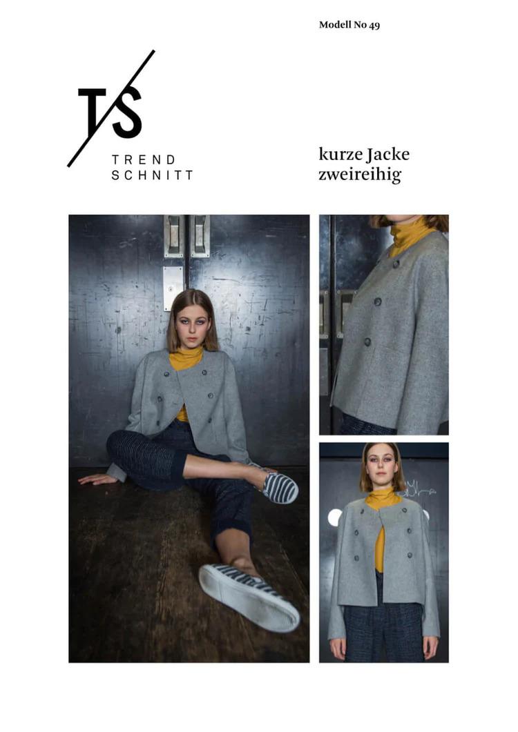 TRENDSCHNITT, No49, Kurze Jacke zweireihig