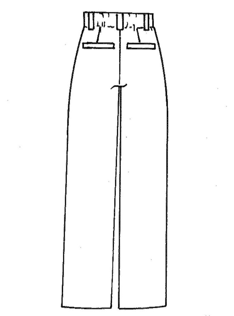 TRENDSCHNITT, No60 Hose mit Rückenelast - 0