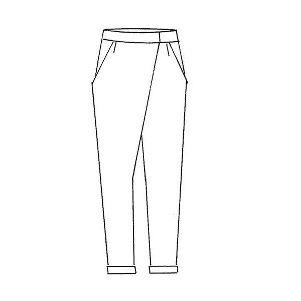TRENDSCHNITT, No8 Hose mit schrägem Verschluss - 4