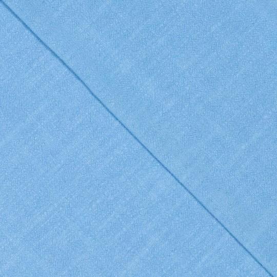 Uni Viskose / Leinen Jacquard, Ibiza Blue