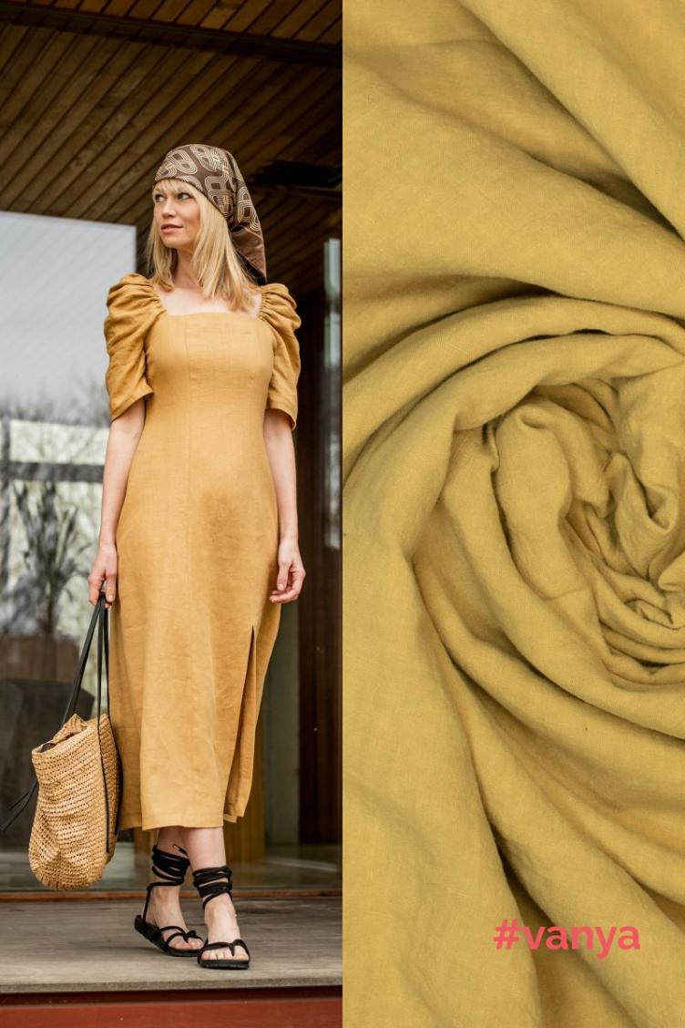 #vanya, Linen washed, uni camel