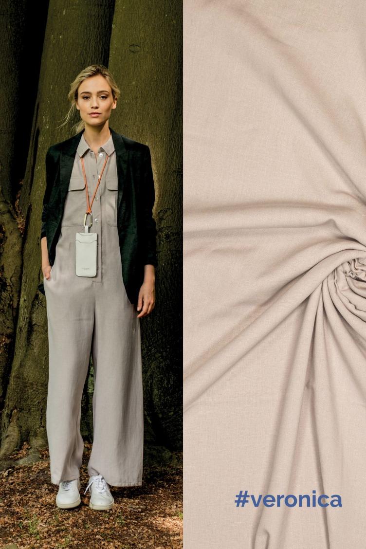 #veronica Jumpsuit, Linen/Viscose, Bleu bell