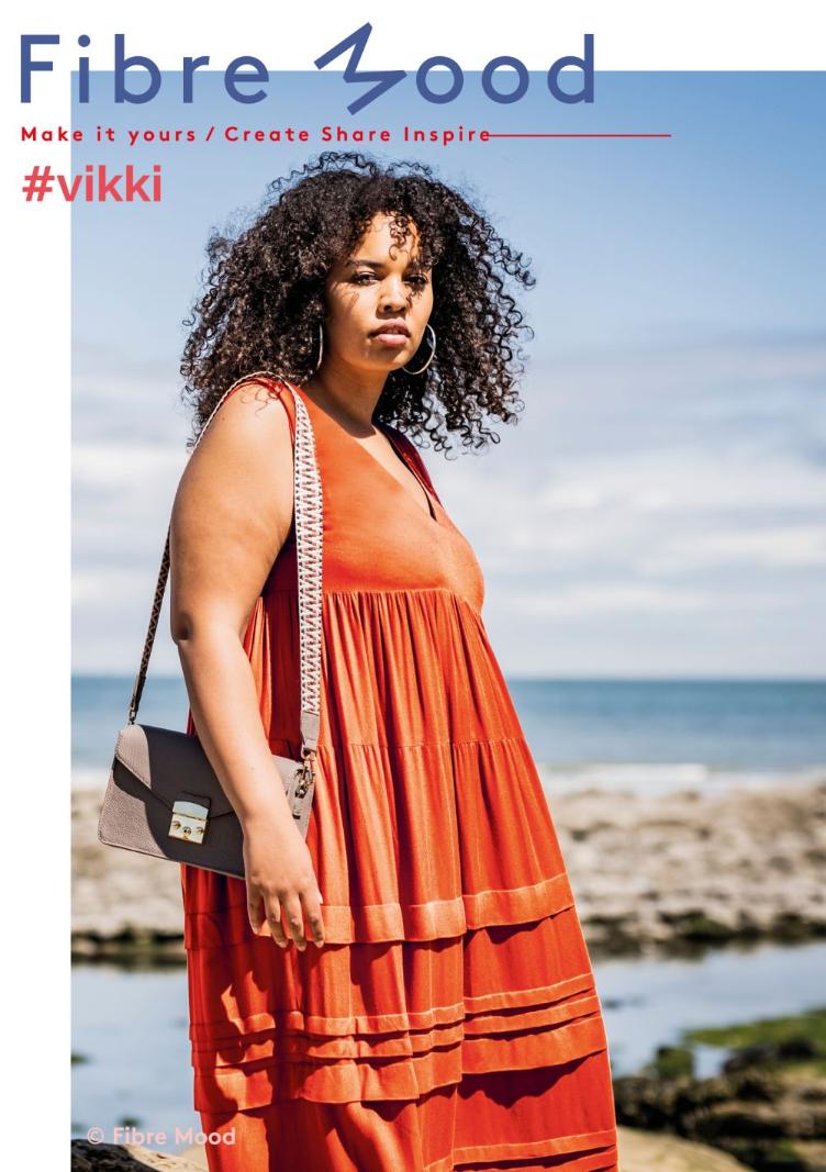 #vikki, Viscose Crepe, Dunkelorange