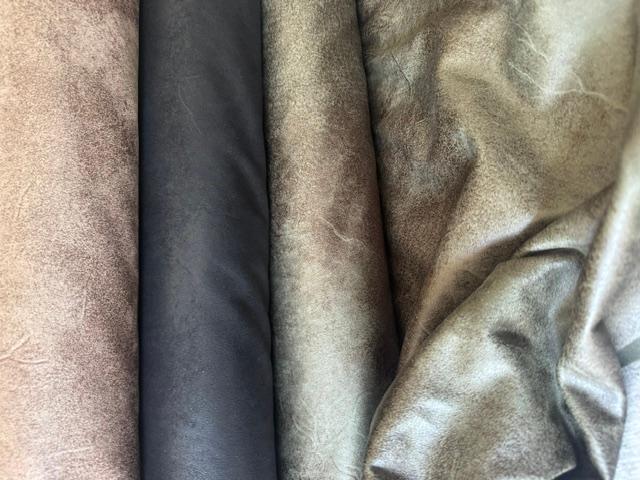 Vintage Kunstleder Matt, Taupe/Schwarz/Khaki