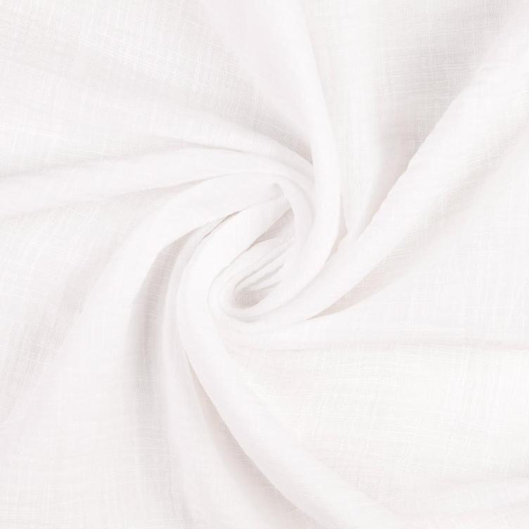 Vintage Slub Gauze, Weiss