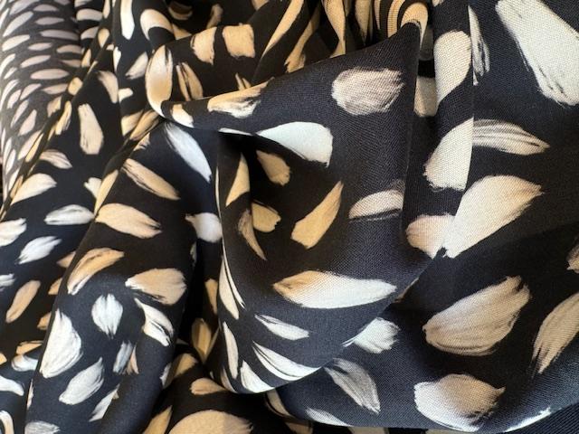 Viskose `Guineafowl`, Black