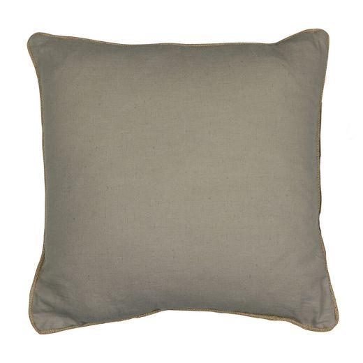 Wasserabweisende Kissen, Beige mit Jute, Baumwolle/Leinen
